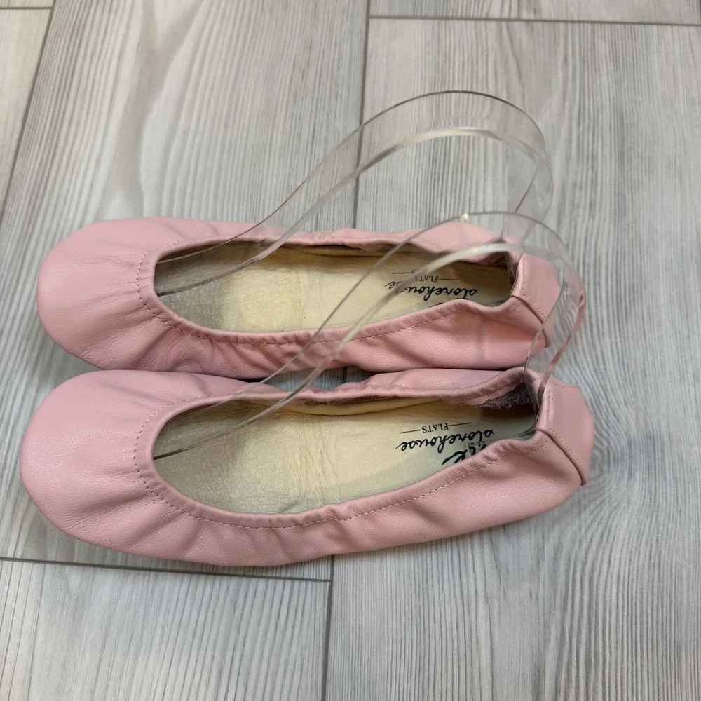 NEW The Storehouse Flats Womens 6 Foldable Leather Ballet Shoes Ballet Pink
